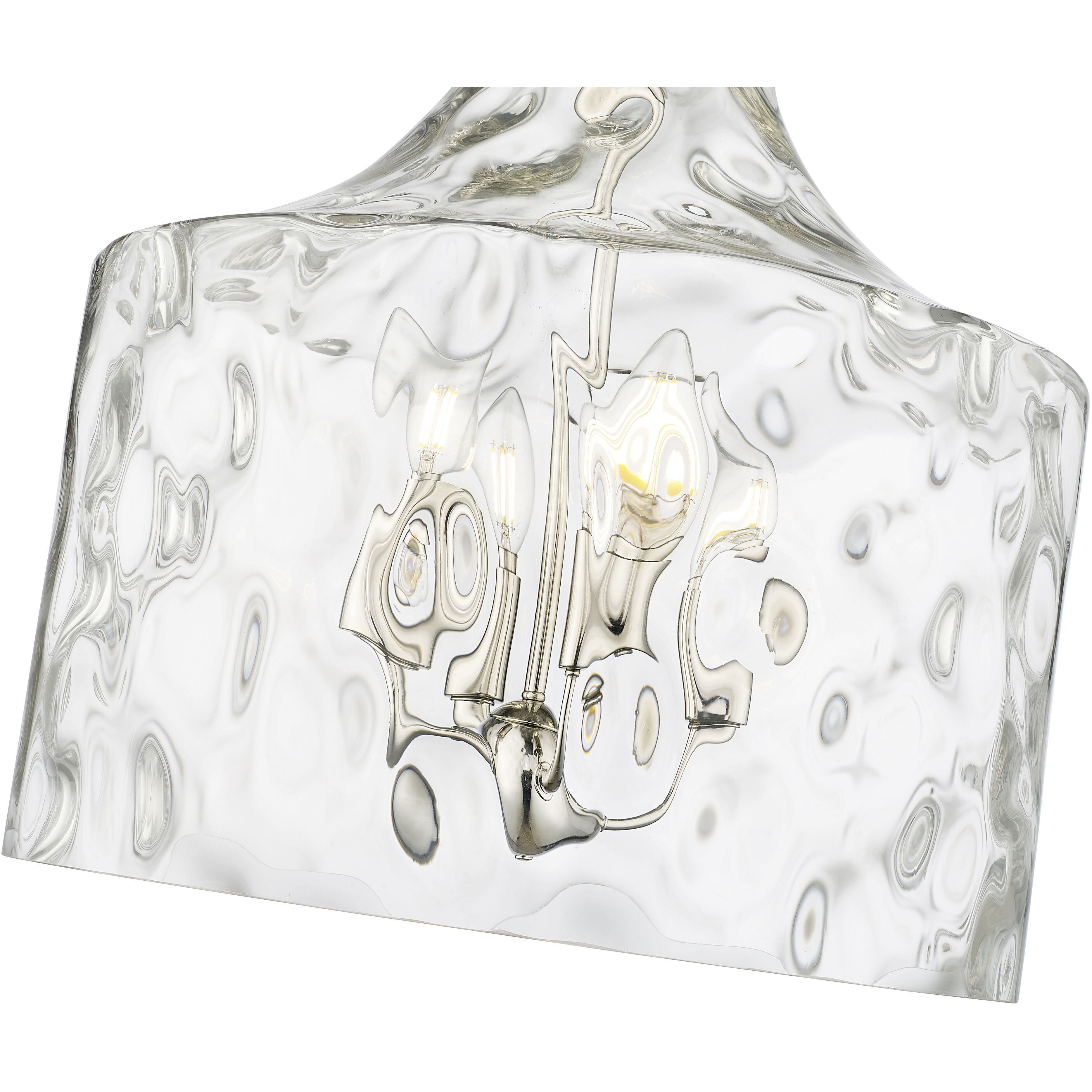 Santorini 4 Light 15 inch Polished Nickel Pendant Ceiling Light